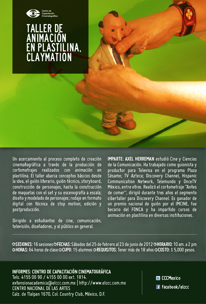 Taller de Animación en Plastilina, Claymation