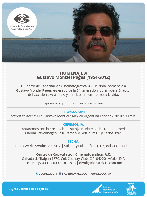 Invitación: Homenaje a Gustavo Montiel